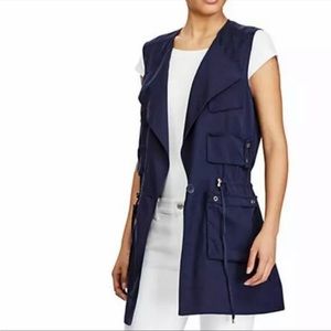 NWT Ralph Lauren Navy Twill Cargo Vest, XL